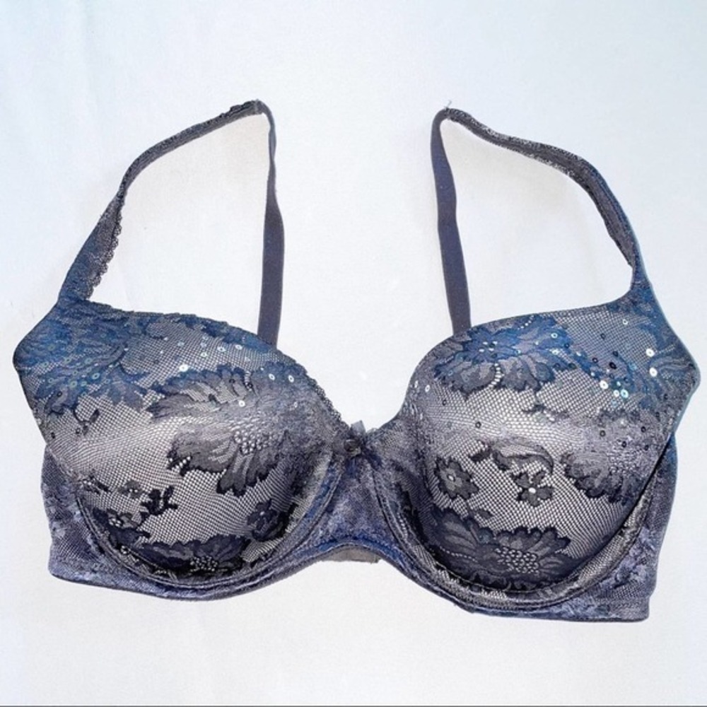 Victoria’s Secret Body Black Lace Sequin Bra